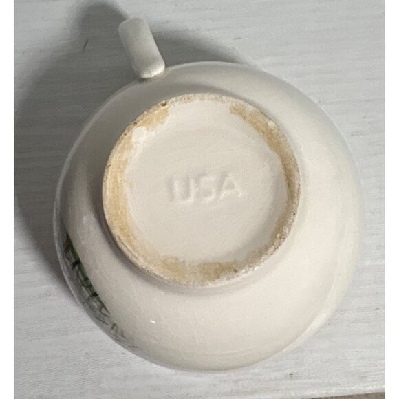 Georgina China Snack Plate & Tea Cup Flying Geese USA Cabincore Birds 1950's - Picture 12 of 14